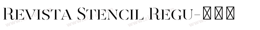 Revista Stencil Regu字体转换